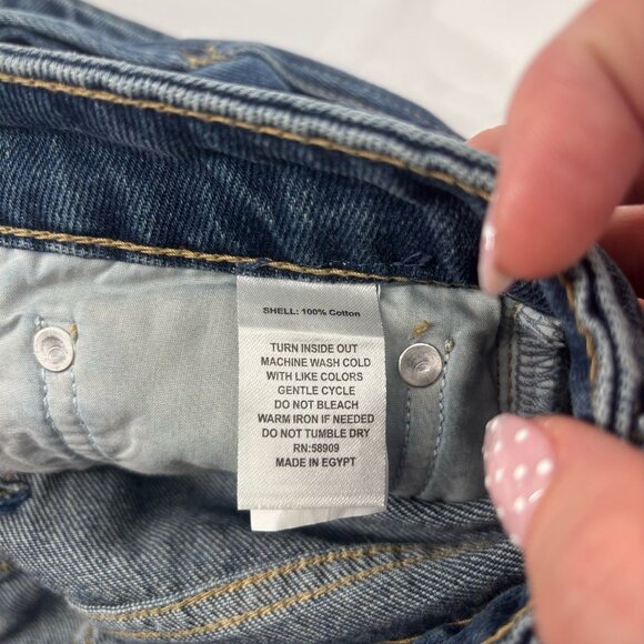 Antonio Melani Baggy Wide Leg Denim Jeans Womens Size 6 Tall High Waisted Grunge - Picture 10 of 12